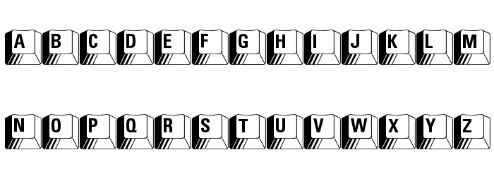 PC Keys Font LOWERCASE
