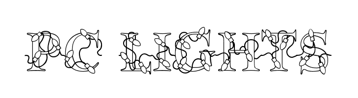 PC Lights Font