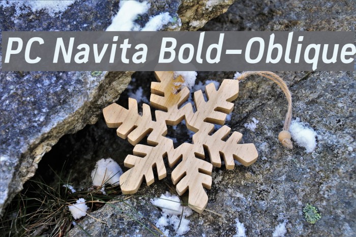 PC Navita Bold-Oblique Font examples