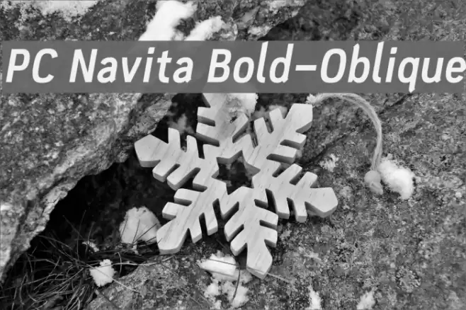 PC Navita Bold-Oblique Font examples