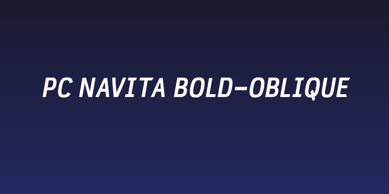 PC Navita Bold-Oblique Social Header