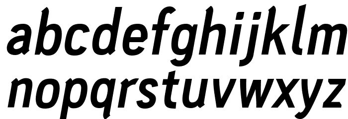 PC Navita Bold-Oblique Font LOWERCASE