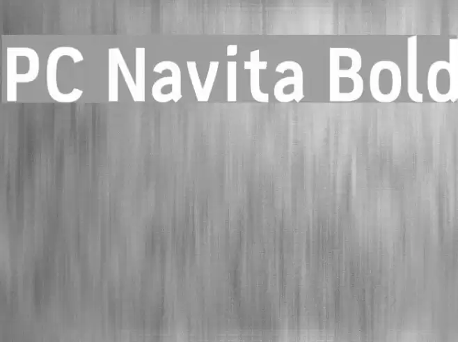PC Navita Bold Font examples