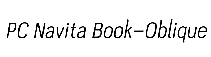 PC Navita Book-Oblique  font caratteri gratis
