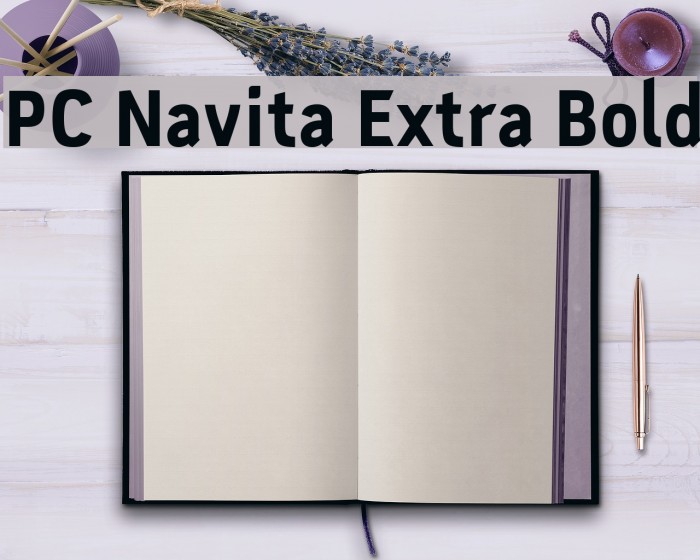 PC Navita Extra Bold Font examples
