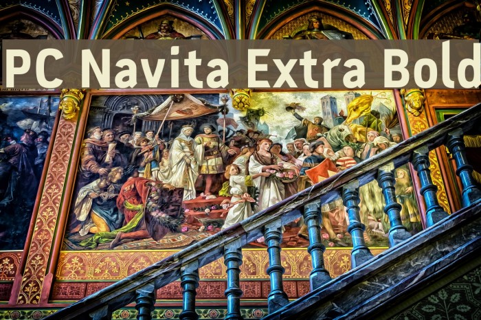 PC Navita Extra Bold Font examples
