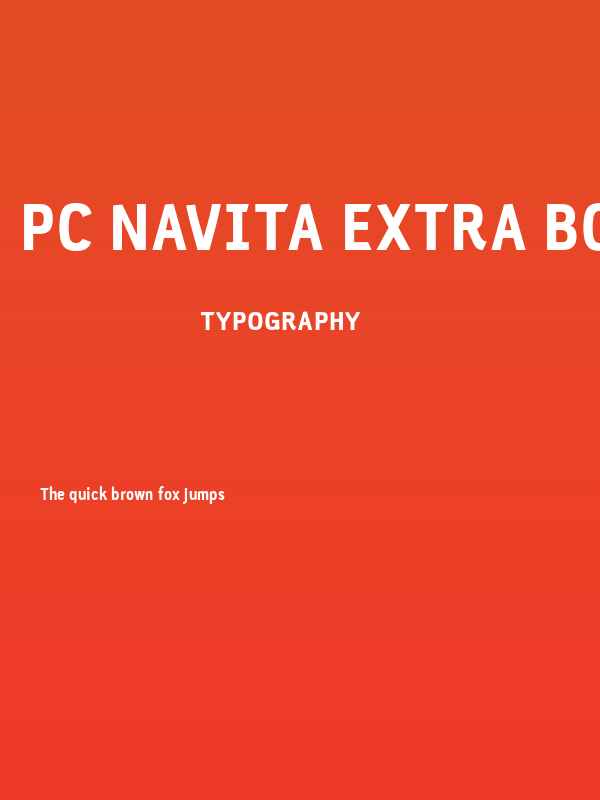 PC Navita Extra Bold Poster