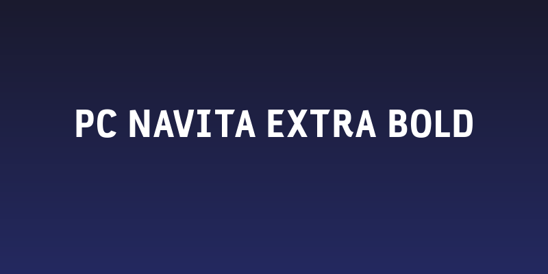 PC Navita Extra Bold Social Header