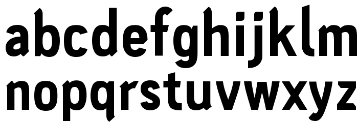 PC Navita Extra Bold Font LOWERCASE