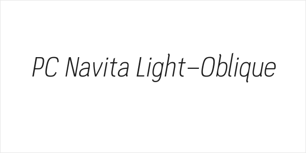 PC Navita Light-Oblique Logo