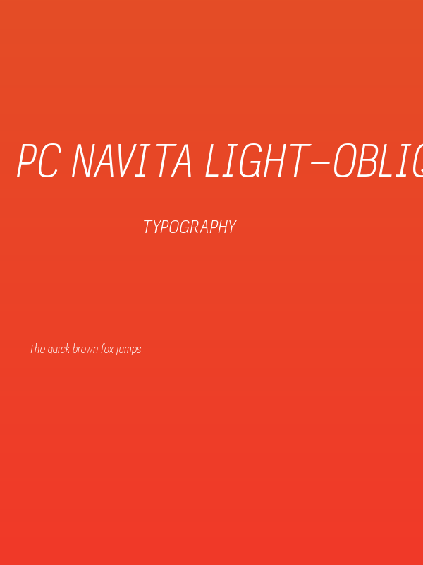 PC Navita Light-Oblique Poster