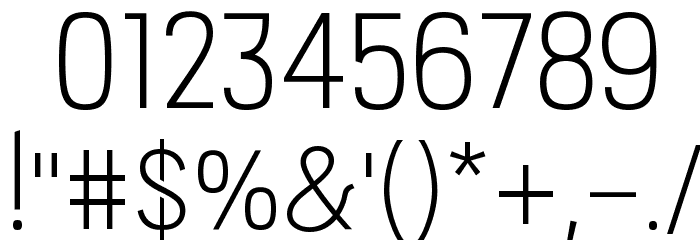 PC Navita Light Font OTHER CHARS