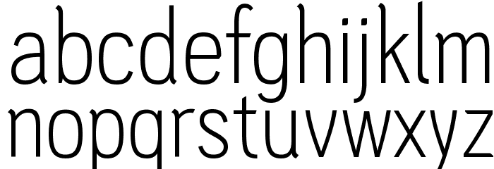 PC Navita Light Font LOWERCASE