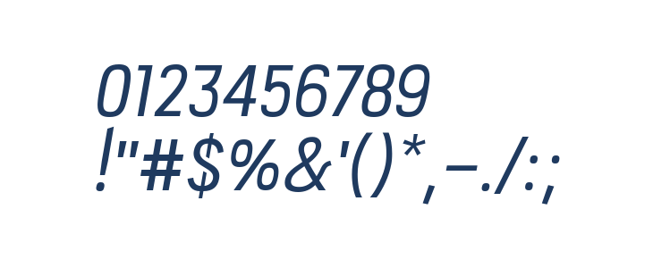 PC Navita Regular-Oblique Other Characters