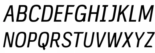 PC Navita Regular-Oblique Schriftart Groß