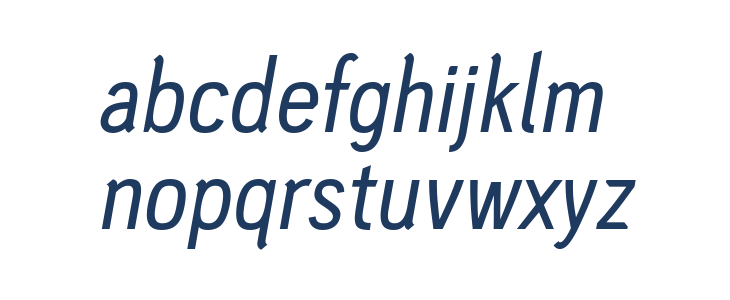 PC Navita Regular-Oblique Lowercase