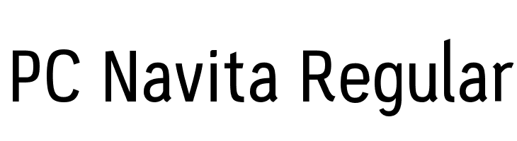 PC Navita Regular  免费字体下载