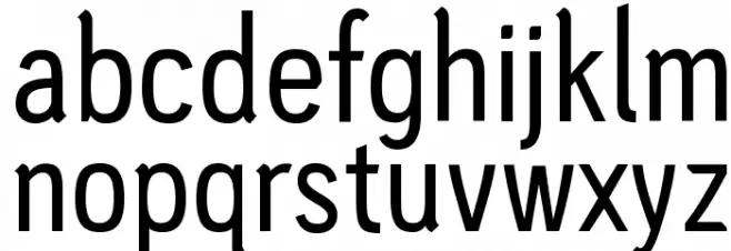 PC Navita Regular Font LOWERCASE