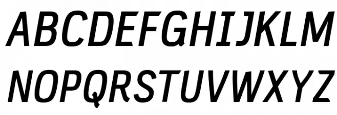 PC Navita Semibold-Oblique Schriftart Groß