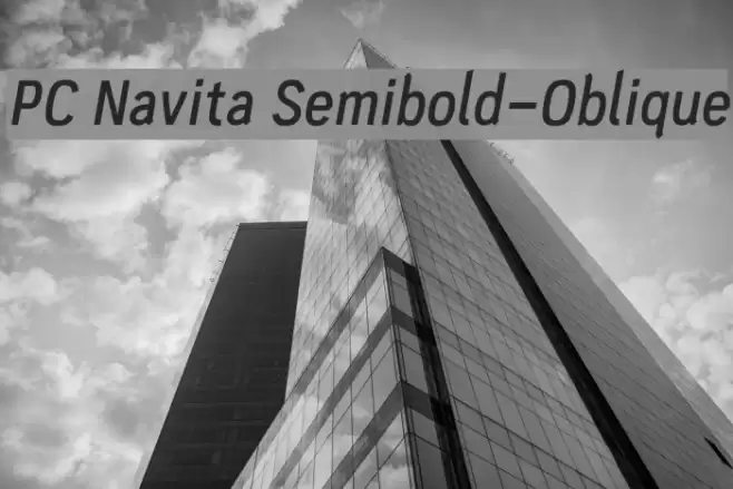 PC Navita Semibold-Oblique Font examples