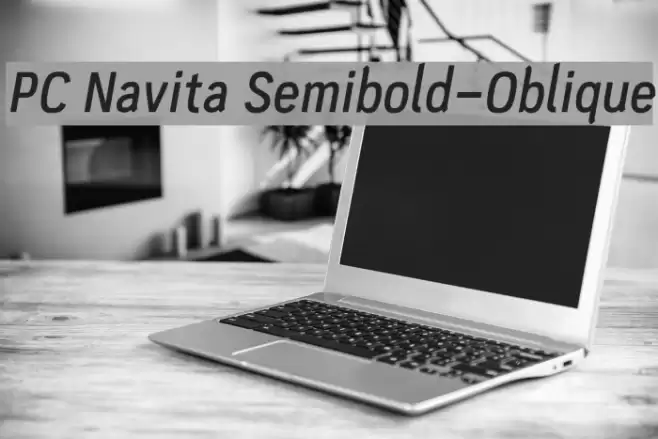 PC Navita Semibold-Oblique Font examples