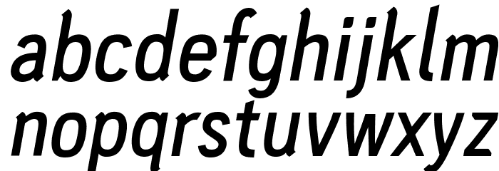 PC Navita Semibold-Oblique Font LOWERCASE