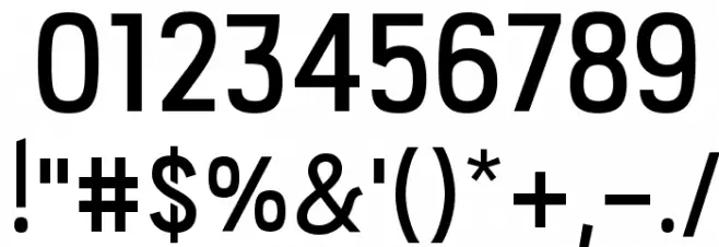 PC Navita Semibold Font OTHER CHARS