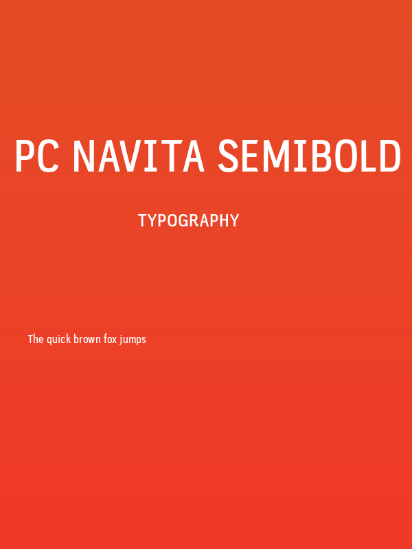 PC Navita Semibold Poster