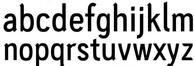 PC Navita Semibold Caratteri MINUSCOLO