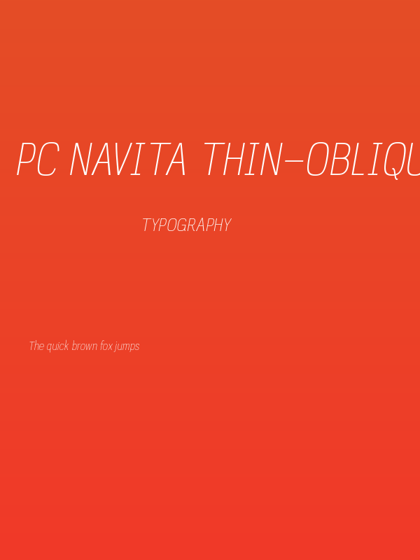 PC Navita Thin-Oblique Poster