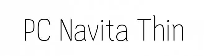 PC Navita Thin  Скачать бесплатные шрифты
