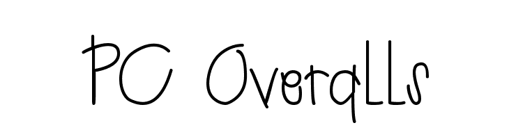 PC Overalls  font caratteri gratis
