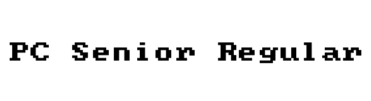 PC Senior Regular  Fuentes Gratis Descargar