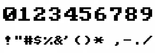 PC Senior Regular フォント その他の文字