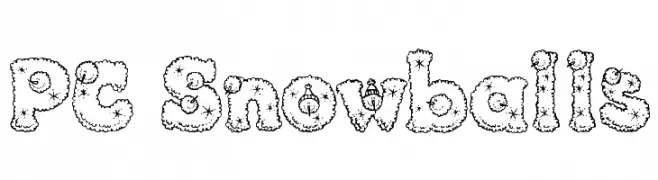 PC Snowballs  フリーフォントのダウンロード