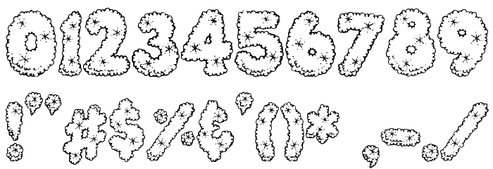 PC Snowballs Font OTHER CHARS