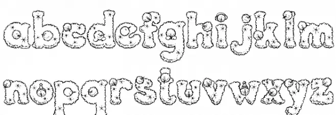 PC Snowballs Font LOWERCASE