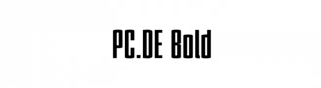 PC.DE Bold  Fuentes Gratis Descargar