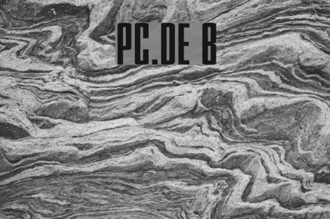 PC.DE Bold फ़ॉन्ट examples