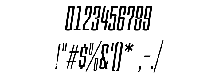PC.DE Italic Font OTHER CHARS