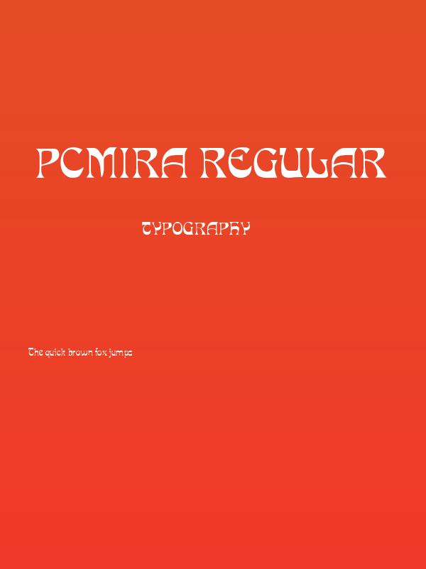 PCMIra Regular Poster