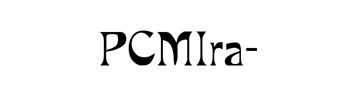 PCMIra-  Fuentes Gratis Descargar