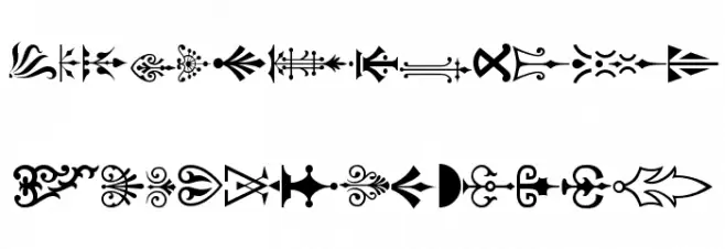 PCOrnaments Font Litere mari