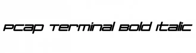 PCap Terminal Bold Italic  Fuentes Gratis Descargar