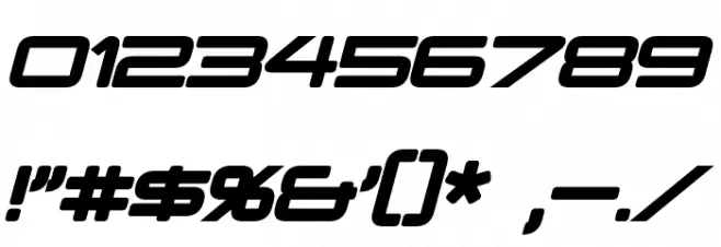 PCap Terminal Bold Italic Font OTHER CHARS