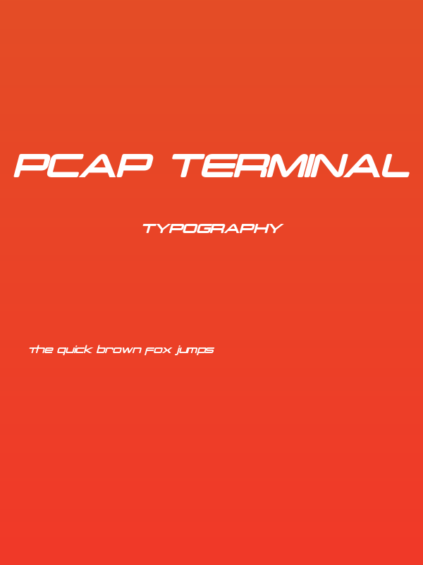 PCap Terminal Bold Italic Poster