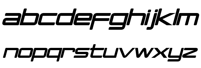 PCap Terminal Bold Italic Font LOWERCASE