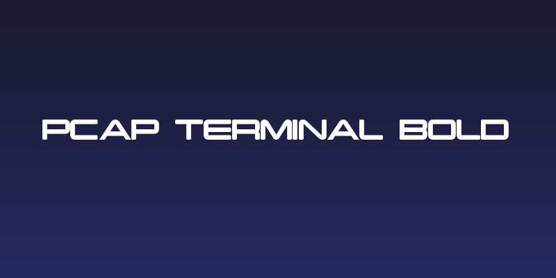 PCap Terminal Bold Social Header