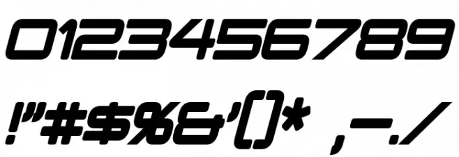 PCap Terminal Condensed Bold Italic Font OTHER CHARS