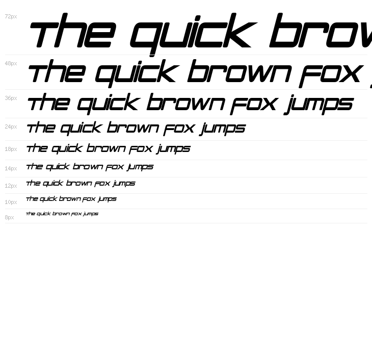 PCap Terminal Condensed Bold Italic Waterfall